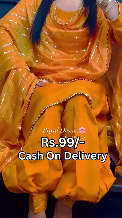 Dhoti Salwar and Dupatta Set's