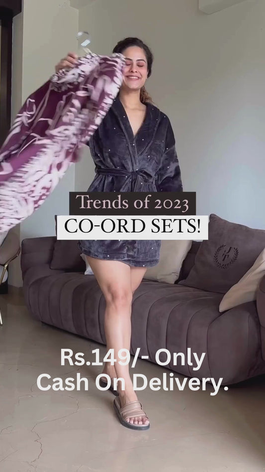 Zara Purple Versatile Co-ord Set