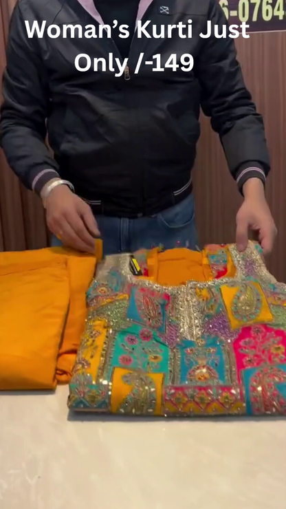 Stylish Printed Kurti Pant Set for Women