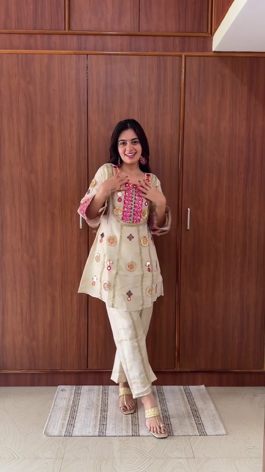 Elegant Embroidered Kurta Pant Set for Women