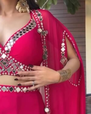 Stylish Stitched Lehenga & Crop Top Set | Elegant Festive Wear